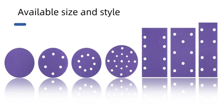 Purple Ceramic Sanding Discs available size Purple Ceramic Sanding Discs available size